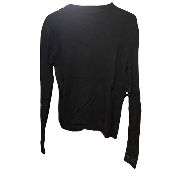 Dalia Black Sweater with Cutouts - Picture 3 of 3